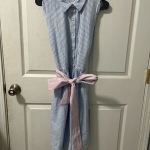 Vineyard Vines for the 146 Kentucky Derby seer sucker scallop edge dress size 12